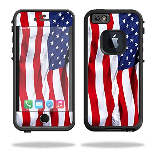 0088057707639 - MIGHTYSKINS PROTECTIVE VINYL SKIN DECAL COVER FOR LIFEPROOF IPHONE 6/6S CASE FRE COVER WRAP STICKER SKINS AMERICAN FLAG