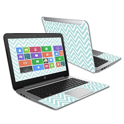 0088057810452 - MIGHTYSKINS PROTECTIVE VINYL SKIN DECAL COVER FOR HP STREAM 14 LAPTOP COVER WRAP STICKER SKINS AQUA CHEVRON