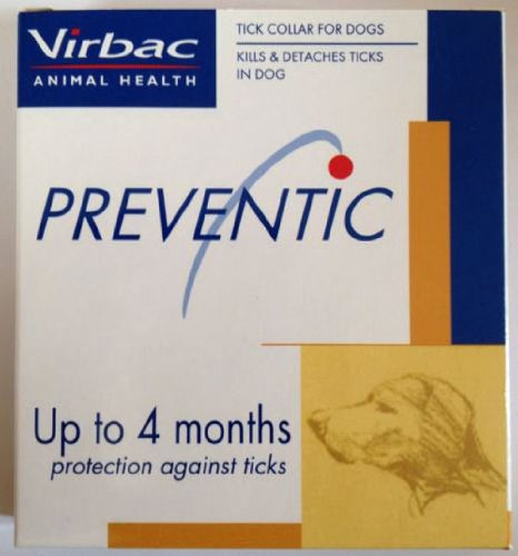 8806085123212 - VIRBAC PREVENTIC DOG TICK COLLAR UP TO 4 MONTHS PROTECTION AGAINST TICKS - NEW WITH BOX! FOR DOG LESS THAN 60 LBS.
