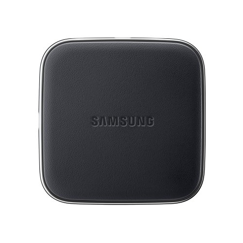 8806086122979 - SAMSUNG MINI WIRELESS CHARGING PAD QI WITH 2A WALL CHARGER - RETAIL PACKAGING - BLACK SLVER