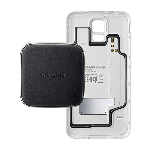 8806086187046 - S5 (G900) SAMSUNG SET INDUCTIVE CHARGER + COVER (EP-WG900) (WHITE)