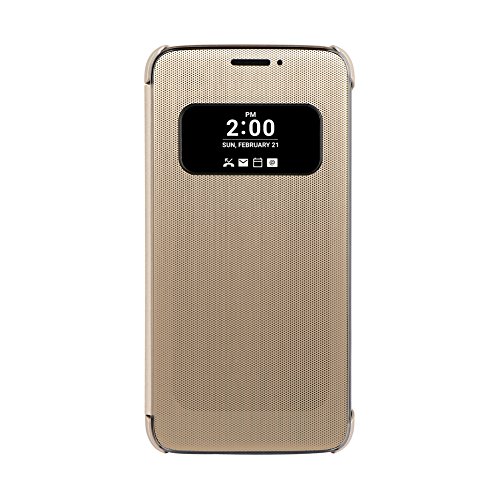8806087807271 - OFFICIAL GENUINE LG QUICK WINDOW VIEW FLIP COVER TOUCH ENABLED CASE CFV-160 FOR LG G5 - GOLD