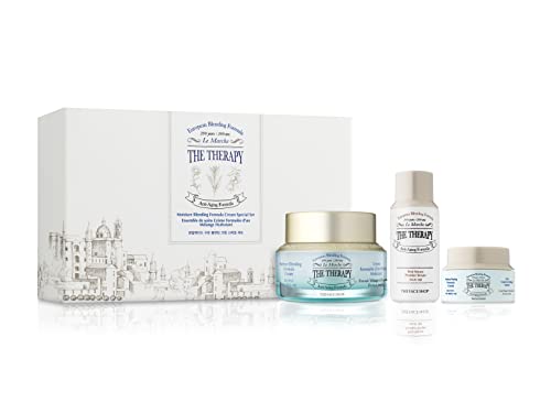 8806182568503 - THE FACE SHOP THE THERAPY MOISTURE BLENDING FORMULA CREAM SPECIAL SET | ANTI-AGING, ANTI-DRYNESS EFFECTS & INTENSE HYDRATION FROM A BALANCED FORMULA OF WATER & OIL | KOREAN SKINCARE SET, K-BEAUTY