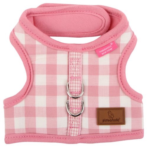 8806311195457 - PINKAHOLIC NEW YORK MOTLEY PINKA HARNESS FOR DOGS, PINK, LARGE