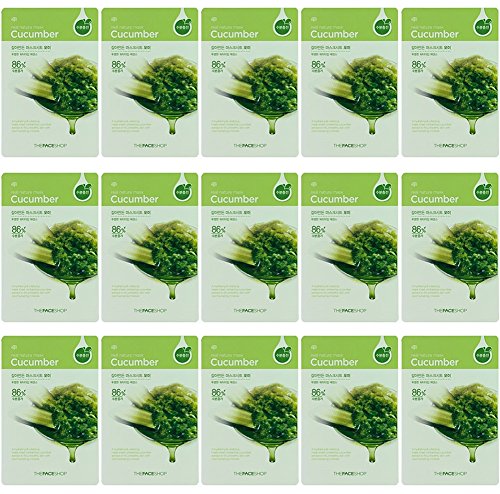8806364020256 - THE FACE SHOP REAL NATURE MASK CUCUMBER 15 SHEETS