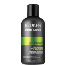 0880752928896 - REDKEN BY REDKEN: MENS GO CLEAN DAILY CARE SHAMPOO FOR NORMAL TO DRY HAIR 10.1 OZ