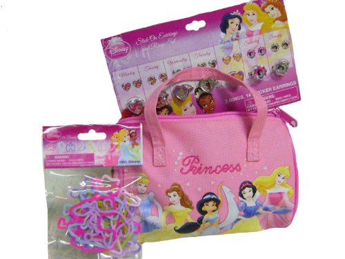 0880863531404 - CUTE PRINCESS PINK PURSE + STICK ON EARRINGS AND RINGS & BANDZ