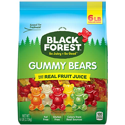 0880901724089 - BLACK FOREST GUMMY BEARS CANDY, 6 LB