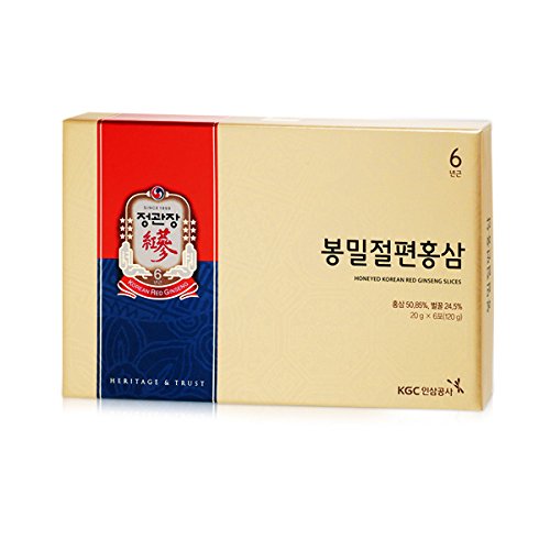 8809023008213 - CHEONG KWANJANG BY KOREA GINSENG CORPORATION KOREAN RED GINSENG RED GINSENG SLICES DESSERT 20GX6 SMALL BOXES(TOTAL 120G)