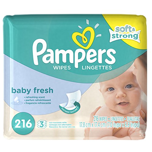 0880929363833 - PAMPERS BABY FRESH SCENTED BABY WIPES REFILL - 216CT