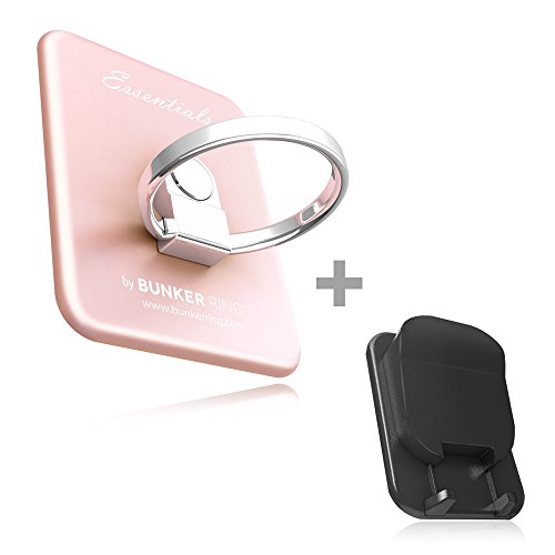 8809337091888 - KICKSTAND, UNIVERSAL STAND, BUNKER RING HOLDER FOR SMART PHONE - APPLE IPHONE, IPAD, SAMSUNG GALAXY, NOTE, LG, ALL SMART DEVICES (ROSE GOLD)