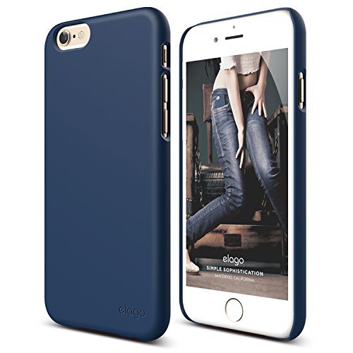 8809345040724 - IPHONE 6S CASE, ELAGO S6 SLIMFIT2 CASE FOR THE IPHONE 6/6S (4.7INCH) - ECO FRIENDLY RETAIL PACKAGING (SOFT FEEL JEAN INDIGO)