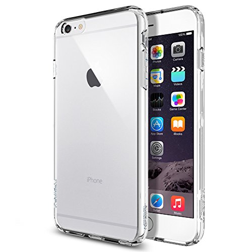 8809404212185 - IPHONE 6 PLUS CASE, SPIGEN® AIR CUSHION TECHNOLOGY CORNERS BUMPER CASE WITH CLEAR BACK PANEL FOR IPHONE 6 PLUS - CRYSTAL CLEAR (SGP10900)