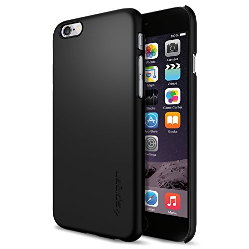 8809404212581 - IPHONE 6 CASE, SPIGEN® PREMIUM SF COATED NON SLIP SURFACE WITH EXCELLENT GRIP CASE FOR IPHONE 6 - SMOOTH BLACK (SGP10936)
