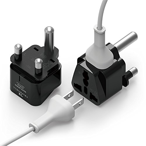 8809461769813 - ELAGO TRIPSHELL GROUNDED UNIVERSAL DUAL PLUG TRAVEL ADAPTER - CE CERTIFIED, ROHS COMPLIANT - 2PCS (SOUTH AFRICA-M)