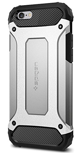 8809466640797 - SPIGEN TOUGH ARMOR TECH IPHONE 6S CASE WITH EXTREME SHOCK AND DROP PROTECTION FOR APPLE IPHONE 6 / 6S - SATIN SILVER