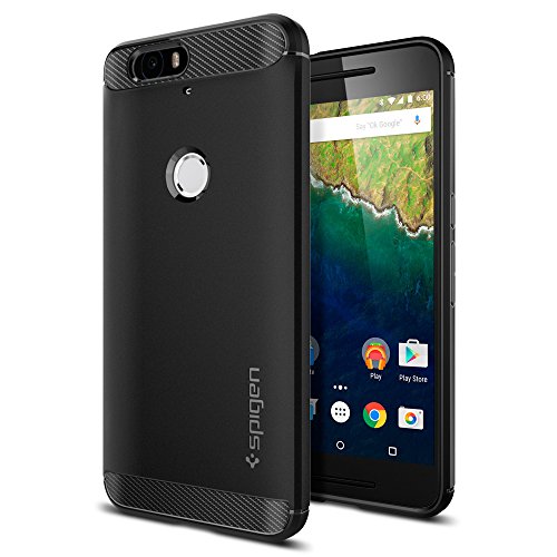8809466641329 - NEXUS 6P CASE, SPIGEN RUGGED ARMOR ULTIMATE PROTECTION AND RUGGED DESIGN WITH MATTE FINISH FOR NEXUS 6P - BLACK (SGP11797)