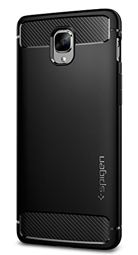 8809466647291 - SPIGEN RUGGED ARMOR ONEPLUS 3 CASE / ONEPLUS 3T CASE WITH RESILIENT SHOCK ABSORPTION AND CARBON FIBER DESIGN FOR ONEPLUS 3 2016 - BLACK
