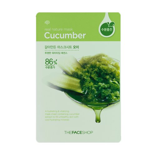 8809481732583 - THE FACE SHOP REAL NATURE MASK SHEET 15 KINDS CUCUMBER 20ML