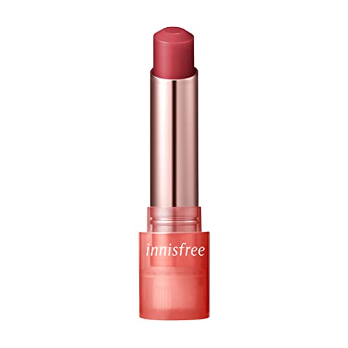 8809707256305 - INNISFREE DEWY TINT LIP BALM: #4 ROSE BRICK, NATURAL GLOSSY FINISH, INFUSED WITH JEJU CAMELIA SEED OIL, CERAMIDE, AND HYALURONIC ACID