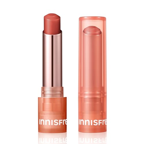8809843685571 - INNISFREE DEWY TINT LIP BALM WITH HYDRATING HYALURONIC ACID AND CERAMIDES, TINTED KOREAN LIP BALM, LOVE BEIGE