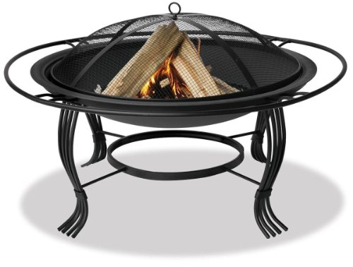 0881110012615 - ENDLESS SUMMER, WAD1050SP, 34.6 IN.DIAMETER BLACK FIREPIT WITH OUTER RING