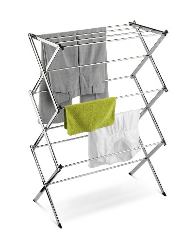 0881153191322 - HONEY-CAN-DO DRY-01234 COMMERCIAL CLOTHES-DRYING RACK, CHROME