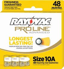 0881314200238 - RAYOVAC PROLINE ADVANCED PREMIUM 10A BATTERIES LONGEST LASTING 48 PACK