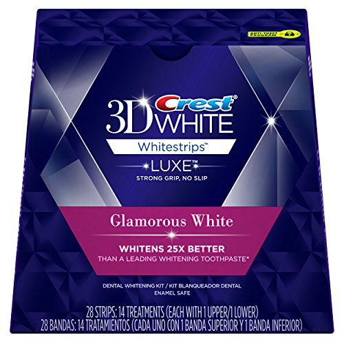 0881314256532 - CREST 3D WHITE LUXE WHITESTRIP TEETH WHITENING KIT, GLAMOROUS WHITE, 14 TREATMENTS