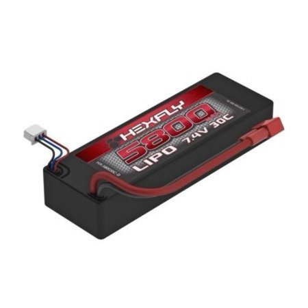 0881314267552 - REDCAT RACING HX-580030C-D 5800MAH 30C 7.4V LIPO BATTERY WITH DEANS CONNECTOR