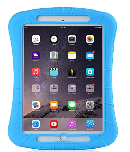 0881314554461 - IXCC IPAD AIR SILICONE PROTECTIVE CASE COVER FOR IPAD AIR (5TH GENERATION) AND IPAD AIR 2 - BLUE