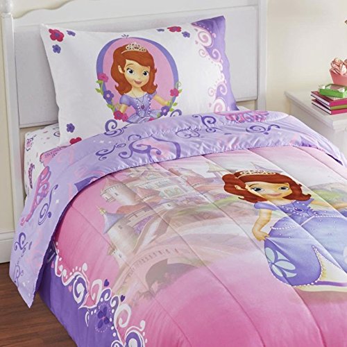 0881314731022 - 4PC SOFIA THE FIRST TWIN BEDDING SET DISNEY PRINCESS IN TRAINING COMFORTER AND SHEET SET