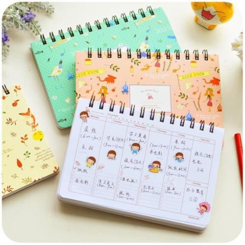 8814141416741 - WILLOW STORY 1PC PLANNER AGENDA SCHEDULER CUTE COIL WEEKLY JOURNAL NOTEBOOK
