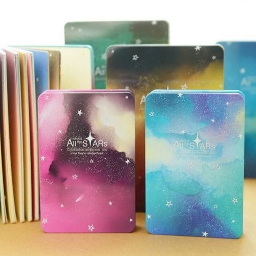 8814141416819 - ALL STARS 1PC NOTEBOOK METAL COVER LUXURY DIARY JOURNAL PLANNER SKETCHBOOK