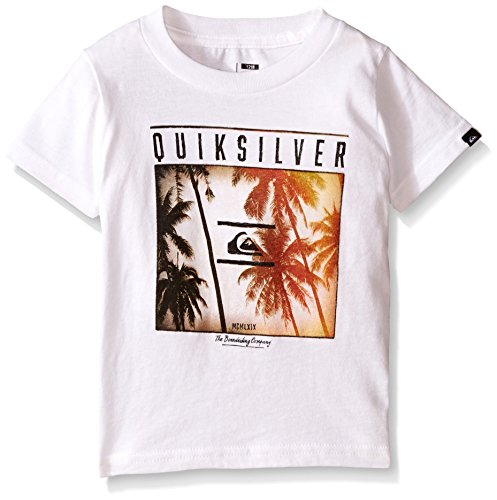 0881634308188 - QUIKSILVER BABY PERFECT LOCATION SHORT SLEEVE TEE, WHITE, 18 MONTHS