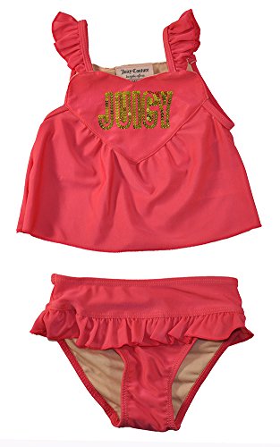 0881634408031 - KIDS HEADQUARTERS BABY GIRLS' 2-PIECE CORAL SWIMSUIT