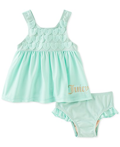 0881634408086 - JUICY COUTURE BABY GIRLS 2-PIECE MINT SWIMSUIT (24 MONTHS)