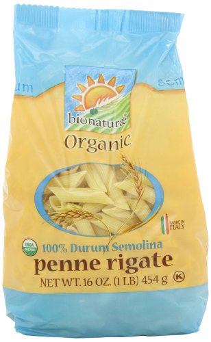 0881651473418 - BIONATURAE ORGANIC PENNE RIGATE, 16-OUNCE BAGS (PACK OF 6)