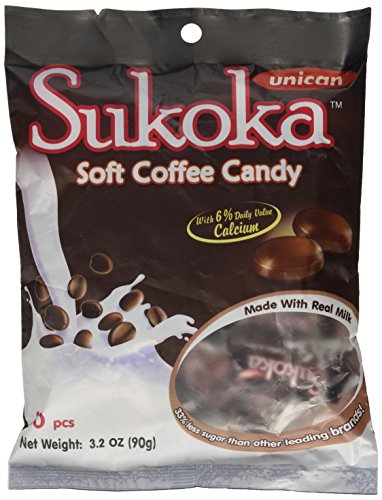 0882095222792 - UNICAN SUKOKA SOFT COFFEE CANDY 3.20 OZ