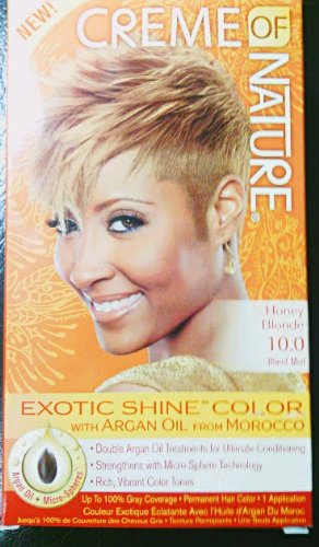 0882141548487 - CREME OF NATURE EXOTIC SHINE COLOR, HONEY BLONDE, 10.0 FLUID OUNCE