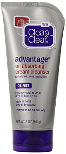 0882230497627 - CLEAN & CLEAR ADVANTAGE OIL-ABSORBING CREAM CLEANSER, 5 OUNCE
