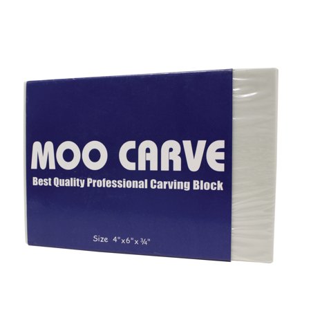 0882233003009 - MOO CARVE BLOCK 4 BY 6 BY 0-3/4-INCH, STAMP CARVING AND PRINTMAKING