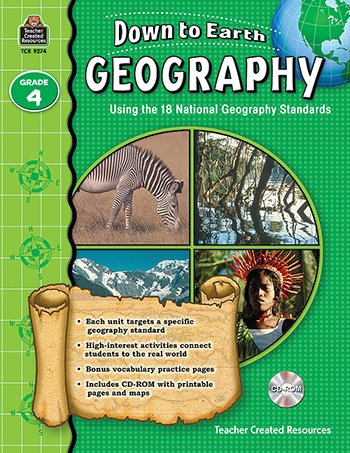 0088231992745 - TCR9274 DOWN TO EARTH GEOGRAPHY GR4 BK WITH CD