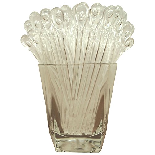Royer 5.5 Plastic Teardrop Swizzle Sticks, Cocktail/Whiskey Stirrers, Set  of 24, Crystal - Made In USA