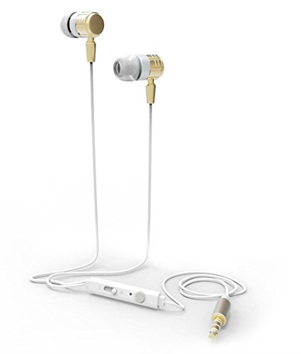 0088234774485 - D & K EXCLUSIVES® EARPHONES HEADPHONES EARBUDS WITH MIC & REMOTE CONTROL FOR IPHONE 6/6S/6 PLUS/6S PLUS/ 5/5C/5S, IPAD/IPOD, ANDROID SMARTPHONE MP3 PLAYERS, (GOLD)