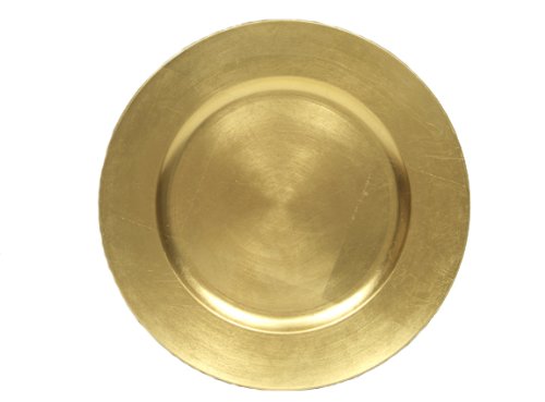 0088235978820 - THE JAY COMPANIES ROUND CHARGER PLATE, GOLD