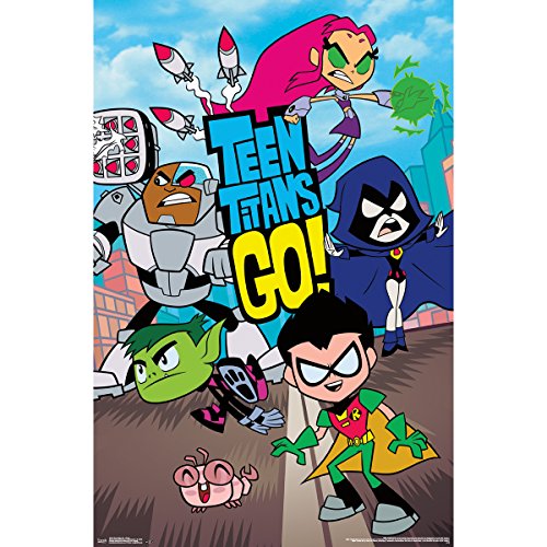 0882663041725 - TRENDS INTERNATIONAL TEEN TITANS GO-GROUP ROLLED POSTER, 22 X 34 