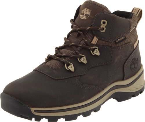 0882763270629 - TIMBERLAND KIDS WHITE LEDGE LACE HIKER (BIG KID) (BROWN SMOOTH) BOYS SHOES