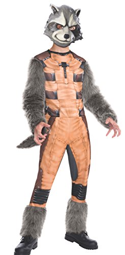 0883028006649 - RUBIES GUARDIANS OF THE GALAXY DELUXE ROCKET RACCOON COSTUME, CHILD SMALL