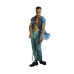 0883028035700 - THE WALKING DEAD PATIENT'S GOWN WITH MOLDED WOUNDS STANDARD ONE-SIZE